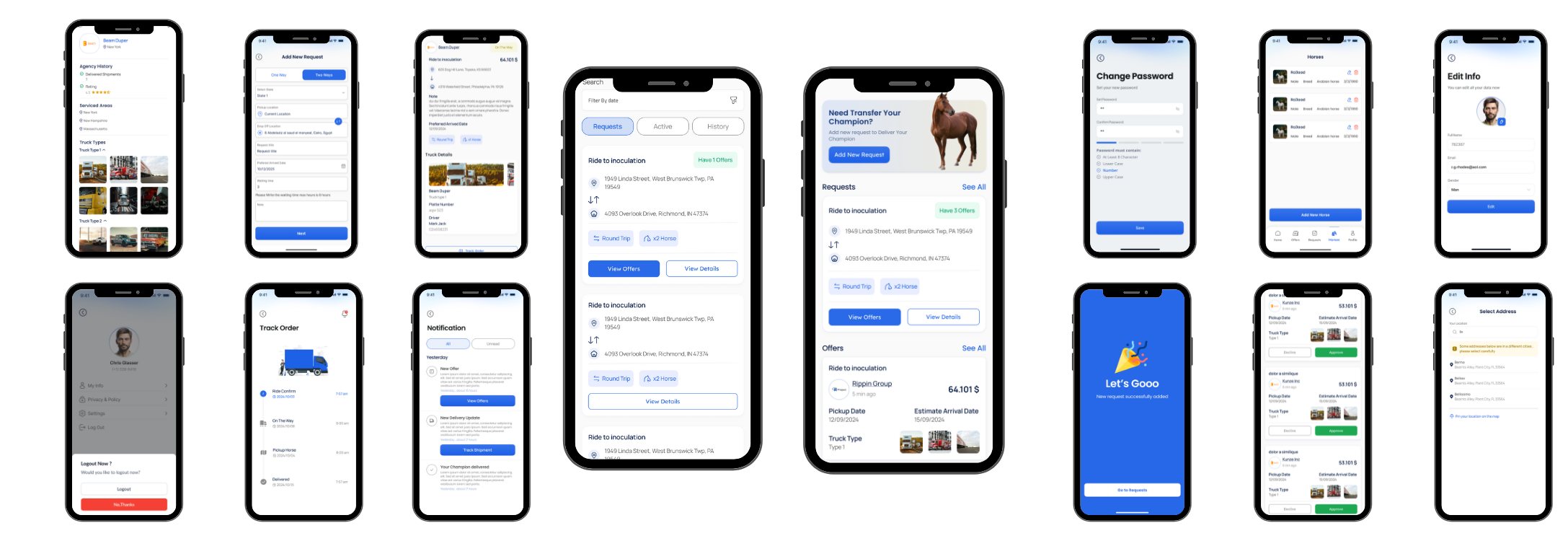 TRAX - Horse Transportation Management System
